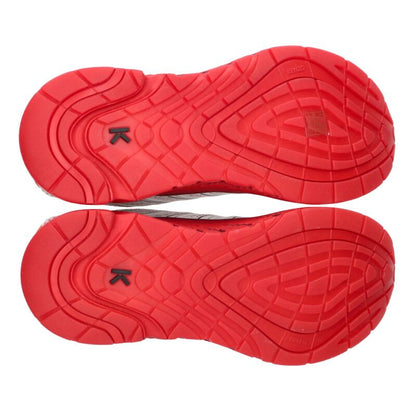 KENZO Mesh Low Top Sneakers White Red Size 8.5