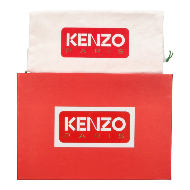 KENZO Mesh Low Top Sneakers White Red Size 8.5