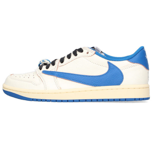 NIKE x Fragment Air Jordan 1 Low Sail Military Blue Size 8