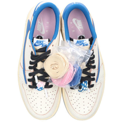 NIKE x Fragment Air Jordan 1 Low Sail Military Blue Size 8