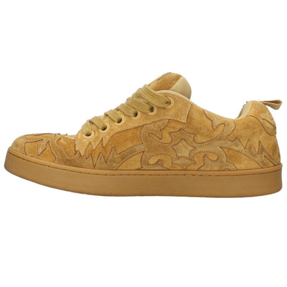 CELINE Huntington Suede Low-Top Sneakers Brown Size 7.5