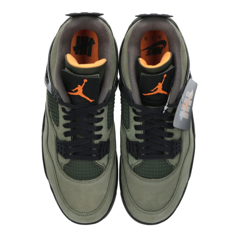 UNDEFEATED x Nike Air Jordan 4 Retro Deep Green Size 10