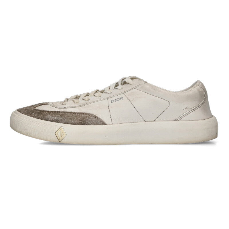 DIOR B101 Low-Cut Leather Sneakers White/Gray Size 9