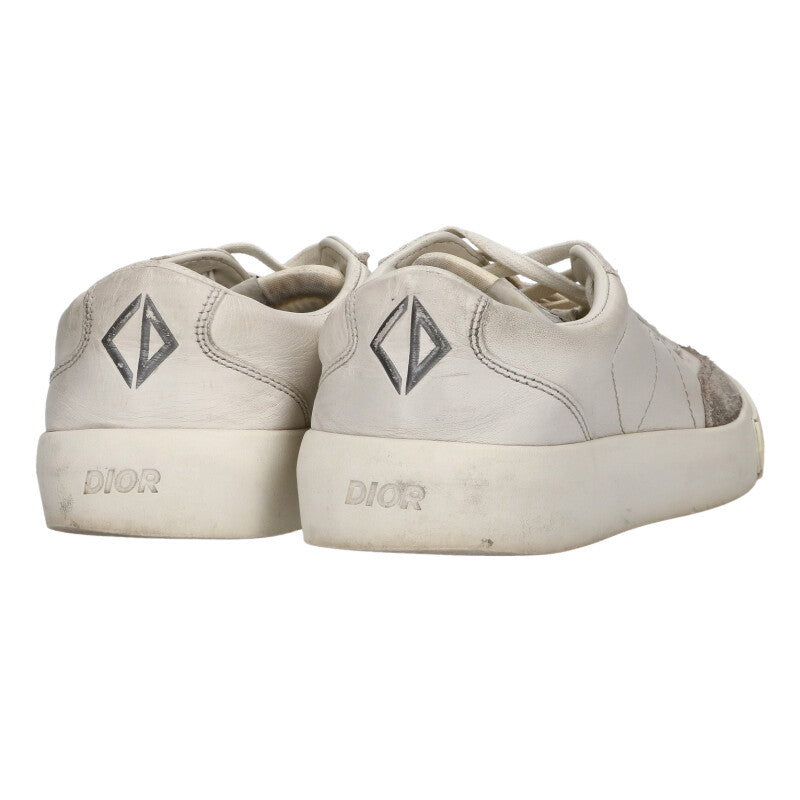 DIOR B101 Low-Cut Leather Sneakers White/Gray Size 9