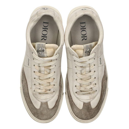 DIOR B101 Low-Cut Leather Sneakers White/Gray Size 9