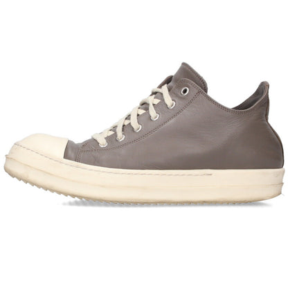Rick Owens Leather Sneakers Gray Size 41