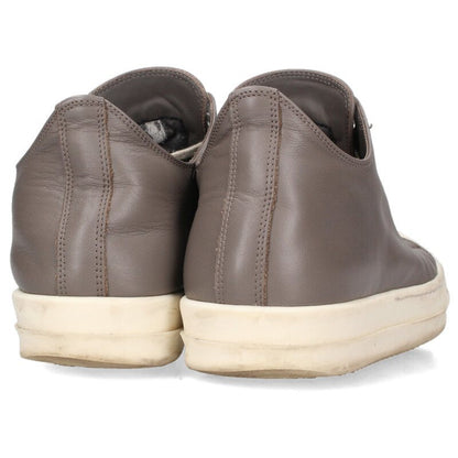 Rick Owens Leather Sneakers Gray Size 41