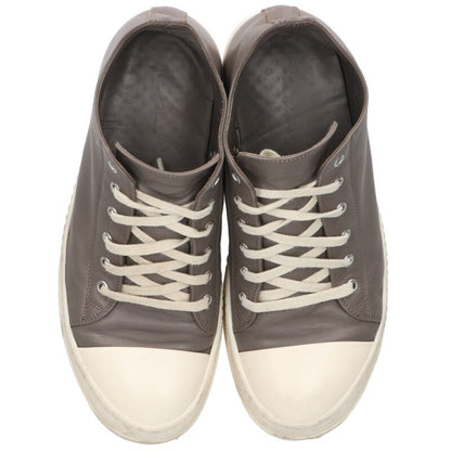 Rick Owens Leather Sneakers Gray Size 41