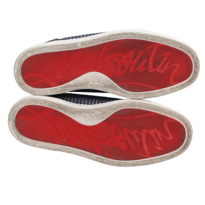 Christian Louboutin Louius Junior Orlato Flat Silver Size 6