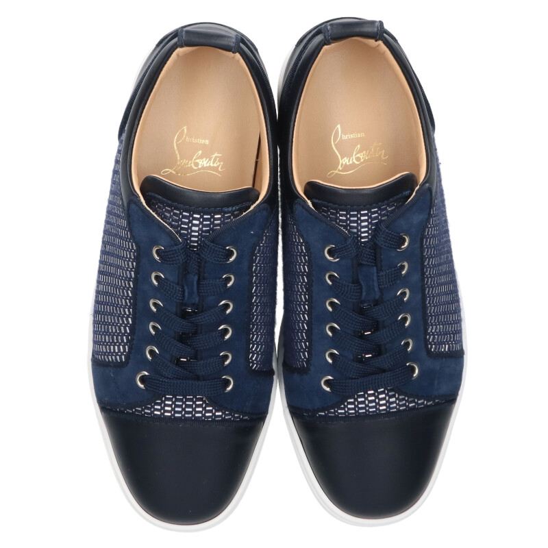 Christian Louboutin Louius Junior Orlato Flat Silver Size 6