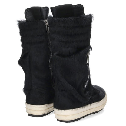 Rick Owens Cargobasket Haircalf Sneakers Black Size 8.5