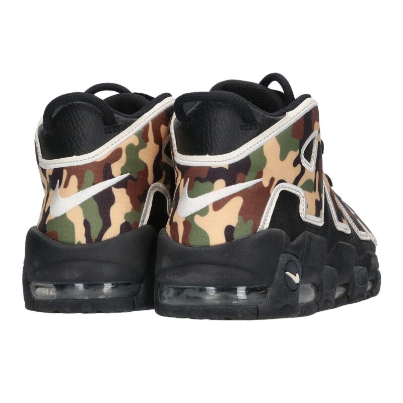 NIKE Air More Uptempo 96 QS Black Camo Size 10