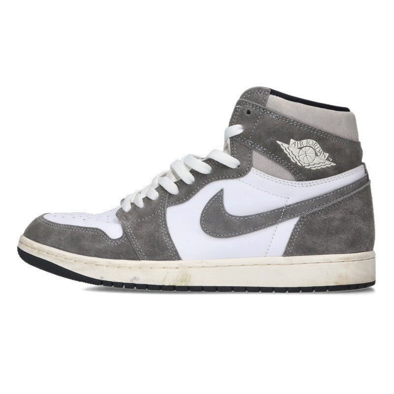 NIKE Air Jordan 1 Retro High OG Grey White Size 10