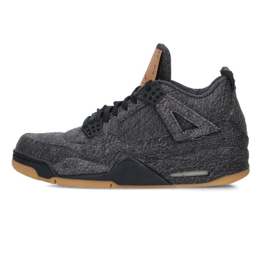 LEVI'S x Nike Air Jordan 4 Black Denim Size 10.5