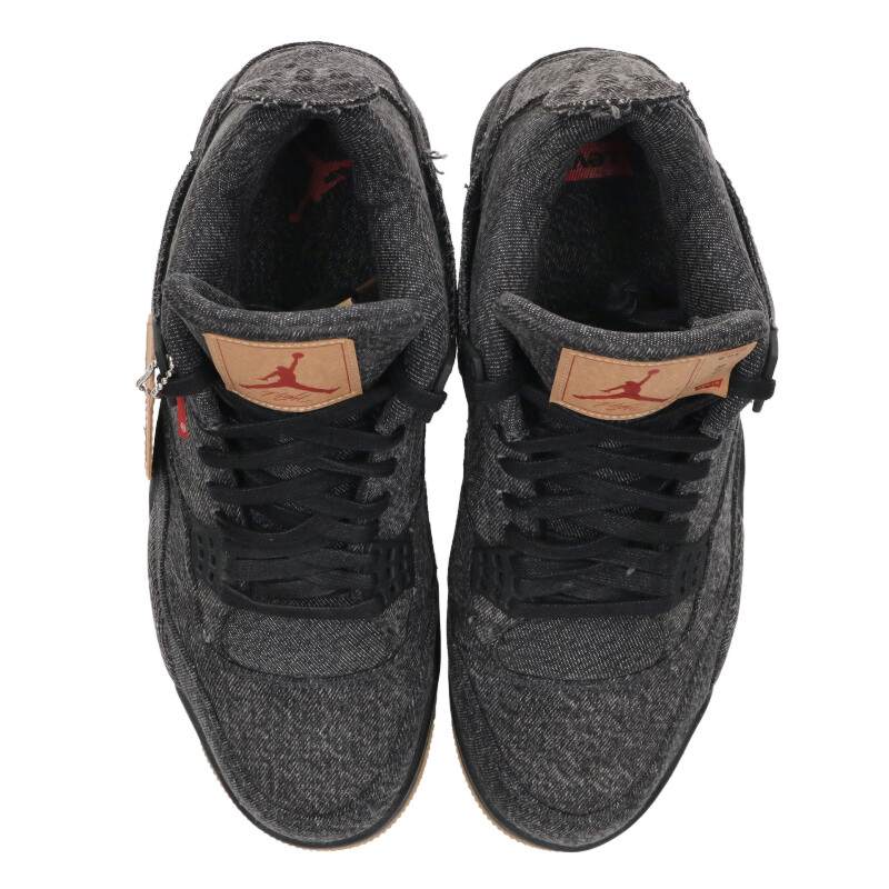 LEVI'S x Nike Air Jordan 4 Black Denim Size 10.5