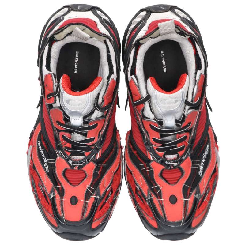 BALENCIAGA Soleless Sneakers Red Size 6.5