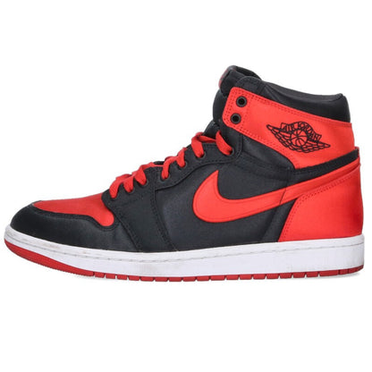 NIKE W Air Jordan 1 Retro High OG Black Red Size 8.5