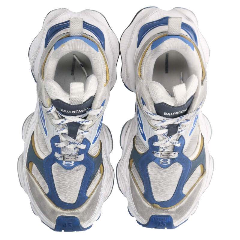 BALENCIAGA Cargo Lace Up Sneakers Multi Size 11.5