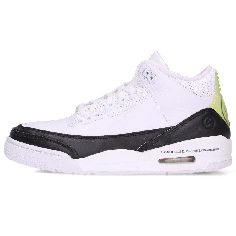 fragment design x NIKE Air Jordan 3 Retro SP White Size 9.5