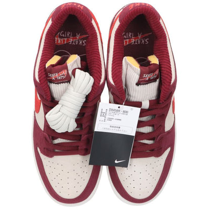 NIKE SB Dunk Low QS "Skate Like A Girl" Bordeaux Size 9
