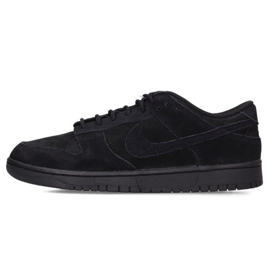 NIKE Dunk Low SE Triple Black Leather Sneakers Size 13