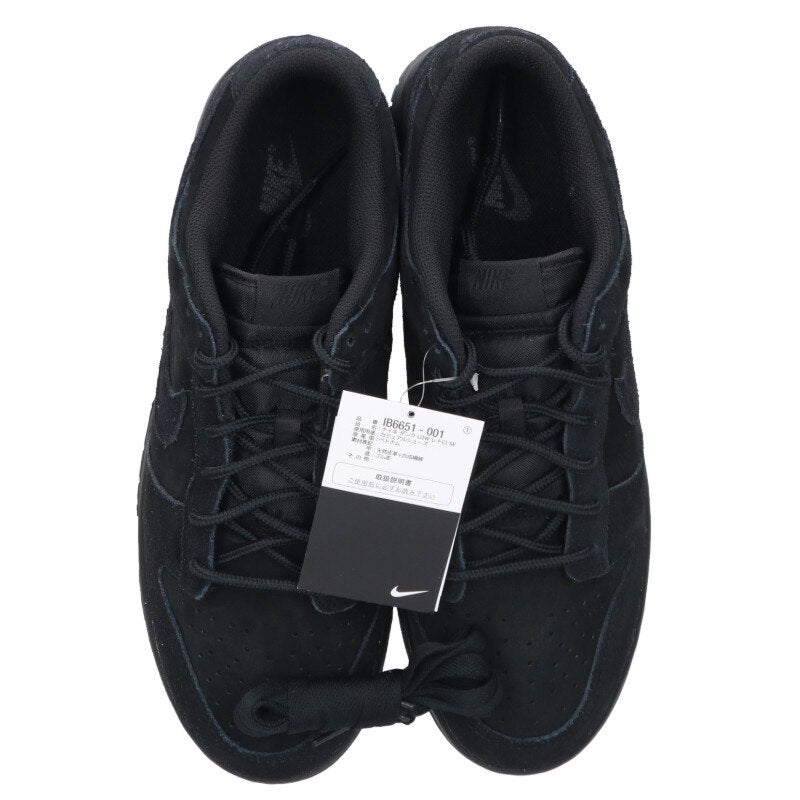 NIKE Dunk Low SE Triple Black Leather Sneakers Size 13