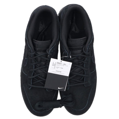 NIKE Dunk Low SE Triple Black Leather Sneakers Size 13