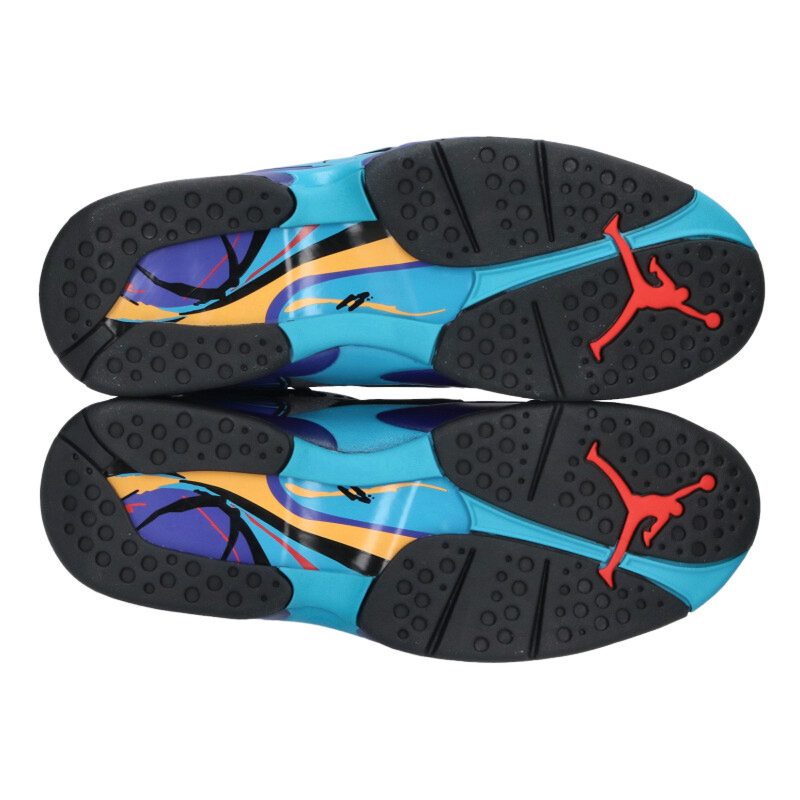 NIKE Air Jordan 8 Retro Aqua Black Blue Size 10