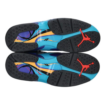 NIKE Air Jordan 8 Retro Aqua Black Blue Size 10