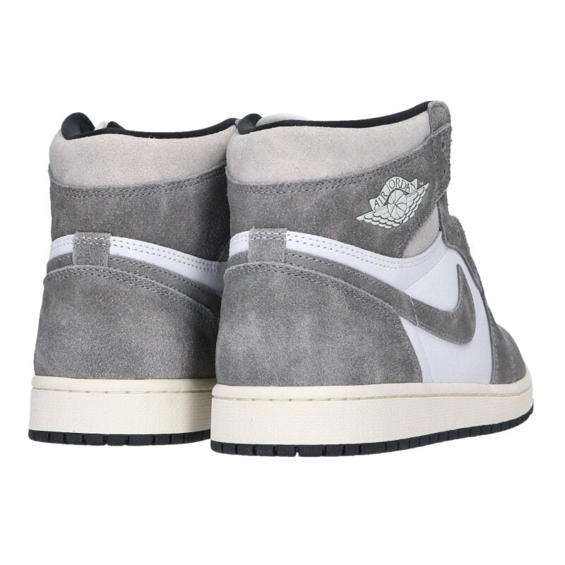 NIKE Air Jordan 1 Retro High OG Black & Smoke Grey Size 9.5