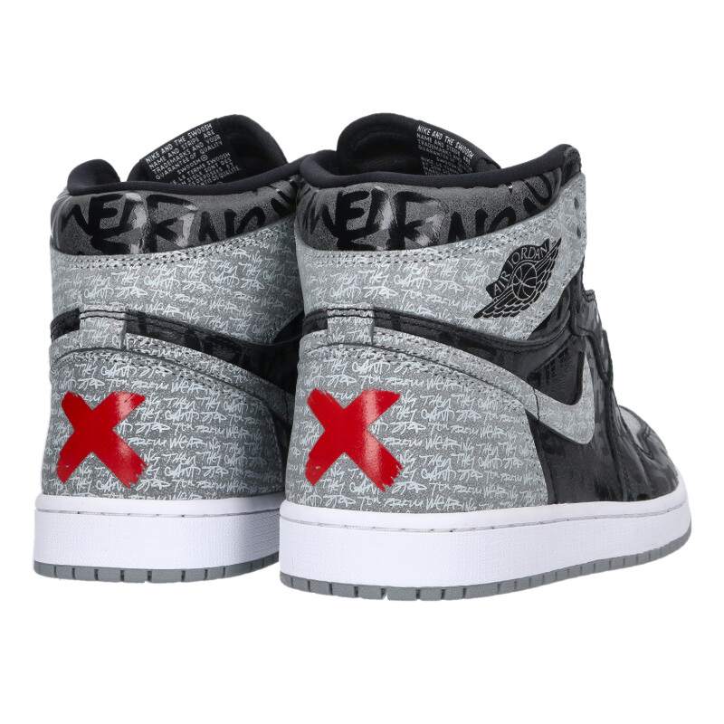 NIKE Air Jordan 1 High OG Rebellionaire Black/Grey Size 9.5
