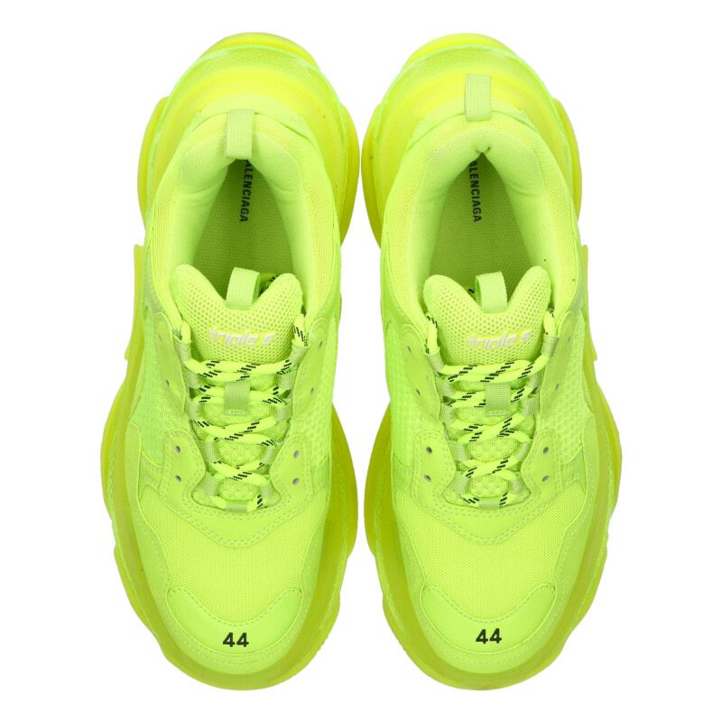 BALENCIAGA Triple S Yellow Sneakers Size 10.5