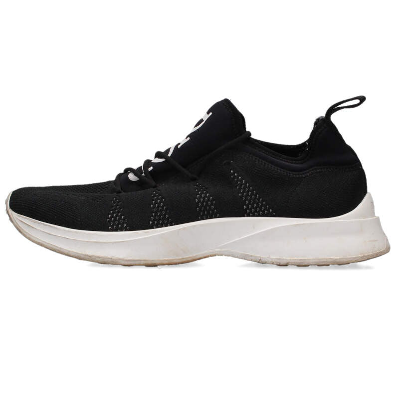 DIOR B25 Logo Print Mesh Low-Top Sneakers Black Size 9.5