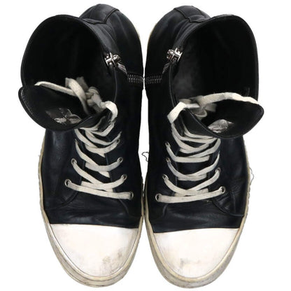 Rick Owens Ramones Leather High Top Sneakers Black Size 9.5