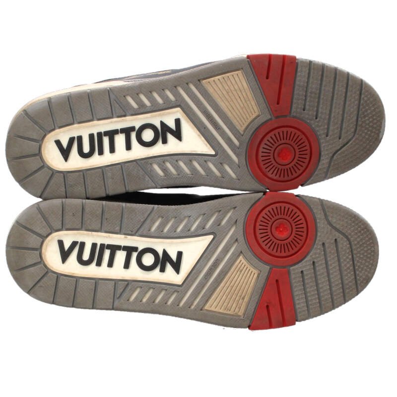 Louis Vuitton LV Sneakers Gray x Black x Red Size 9