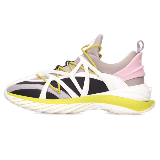 JIMMYCHOO COSMOS M Lace-Up Low-Top Sneakers Gray Size 6.5