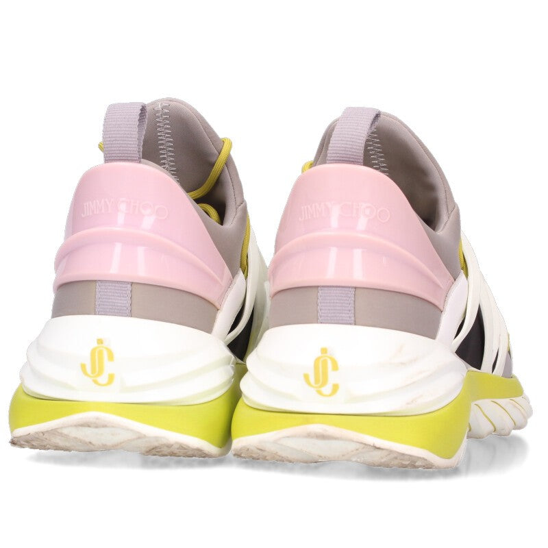 JIMMYCHOO COSMOS M Lace-Up Low-Top Sneakers Gray Size 6.5