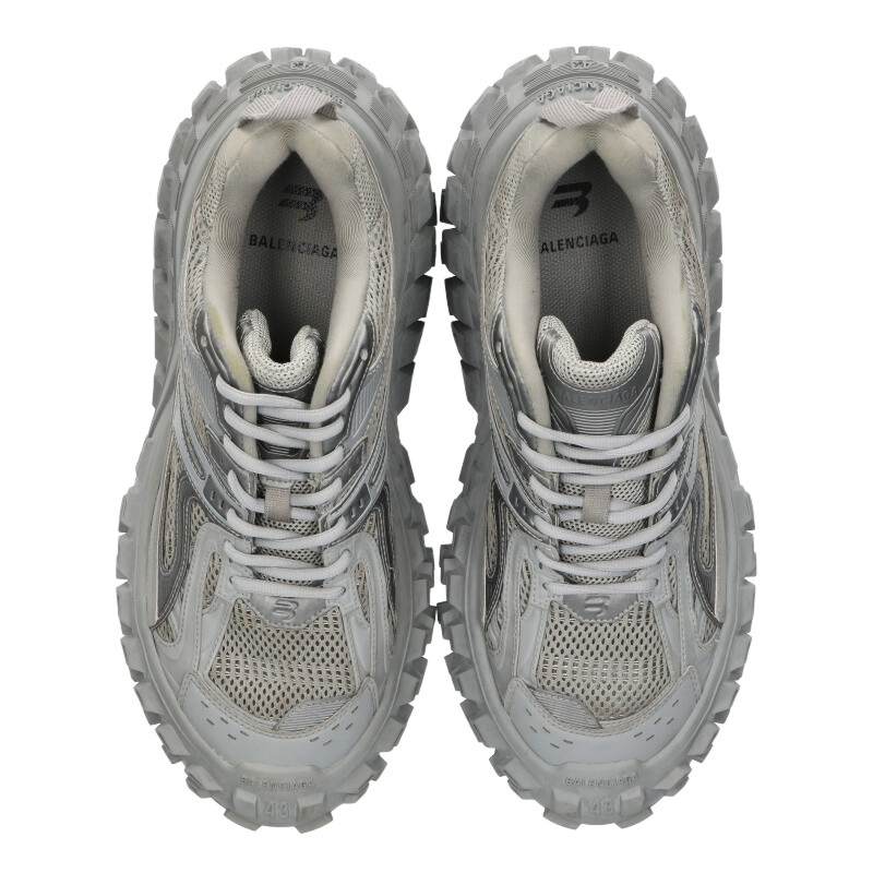 BALENCIAGA BOUNCER Chunky Sole Sneakers Gray Size 9.5