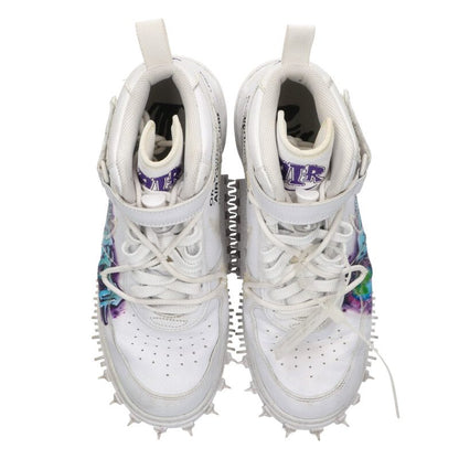 NIKE OFF-WHITE Air Force 1 Mid Graffiti White Size 9