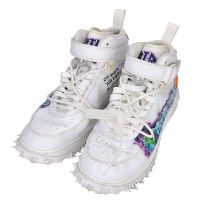 NIKE OFF-WHITE Air Force 1 Mid Graffiti White Size 9