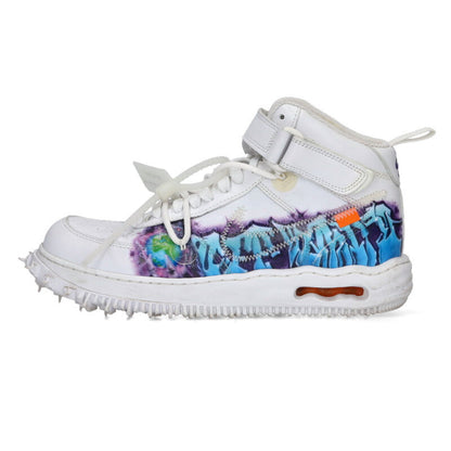 NIKE OFF-WHITE Air Force 1 Mid Graffiti White Size 10