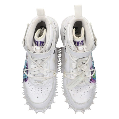 NIKE OFF-WHITE Air Force 1 Mid Graffiti White Size 10