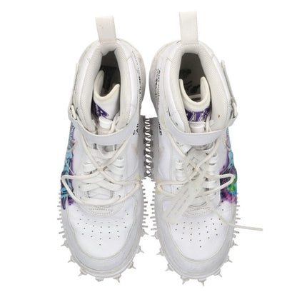 NIKE OFF-WHITE Air Force 1 Mid Graffiti White Size 10.5