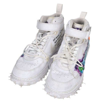 NIKE OFF-WHITE Air Force 1 Mid Graffiti White Size 10.5