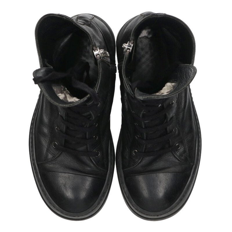 Rick Owens Mega Bumper Ramones Leather High-Top Size 7.5