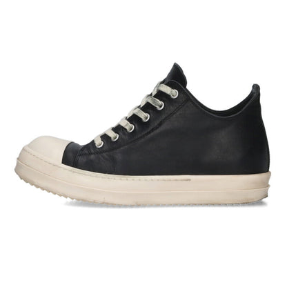 Rick Owens Ramones Low Leather Sneakers Black Size 6.5