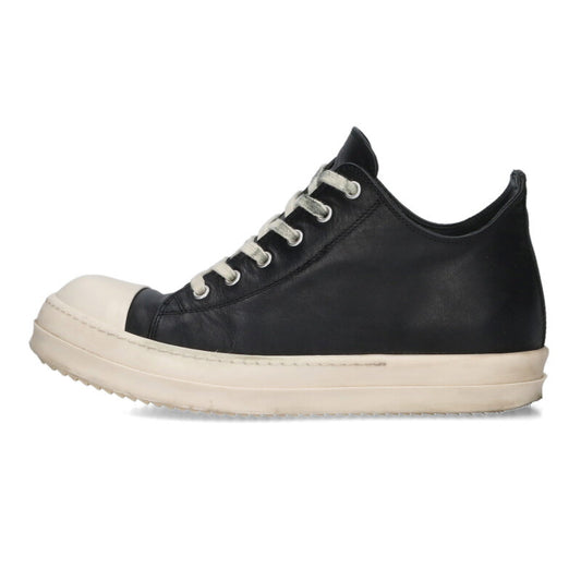 Rick Owens Ramones Low Leather Sneakers Black Size 6.5