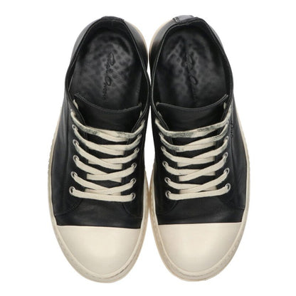 Rick Owens Ramones Low Leather Sneakers Black Size 6.5