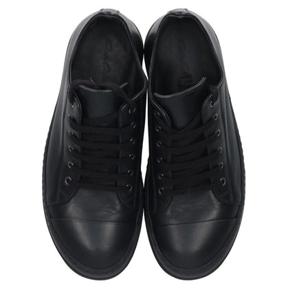 Rick Owens RAMONES LOW Leather Low Sneakers Black Size 6.5