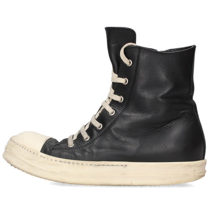 Rick Owens Ramones Leather High-Top Sneakers Size 8.5